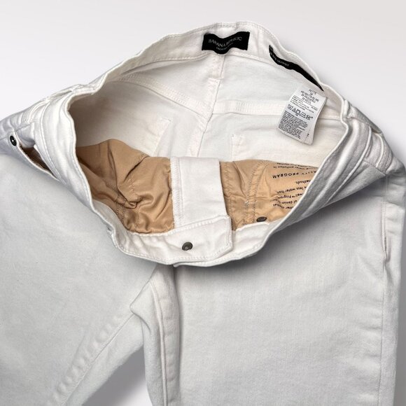 Banana Republic White Skinny Jeans Mid Rise Petite 28 - Picture 5 of 9